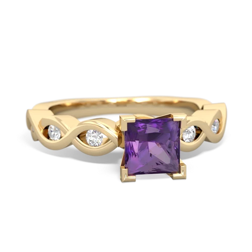 amethyst engagement ring