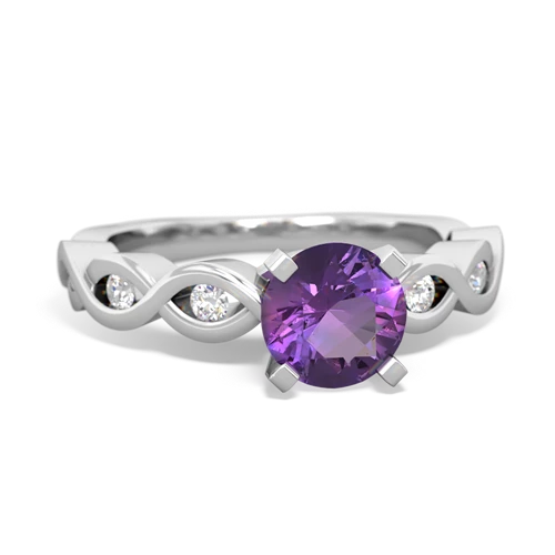 amethyst engagement ring