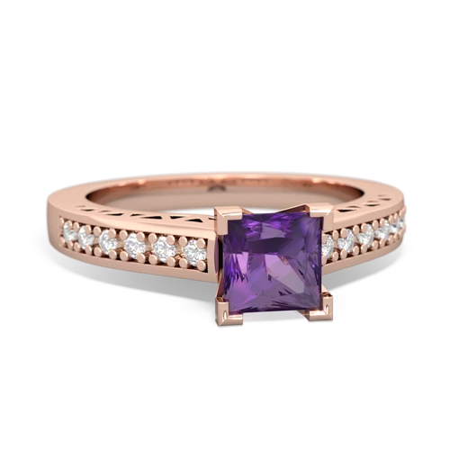 amethyst engagement ring