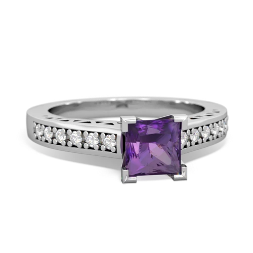 amethyst engagement ring