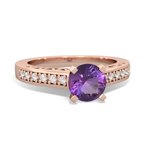 amethyst engagement ring