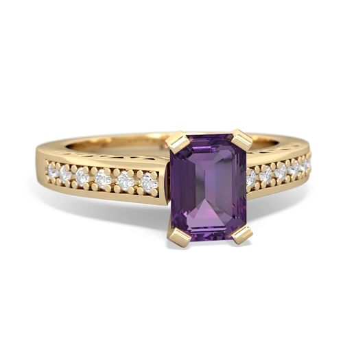 amethyst engagement ring