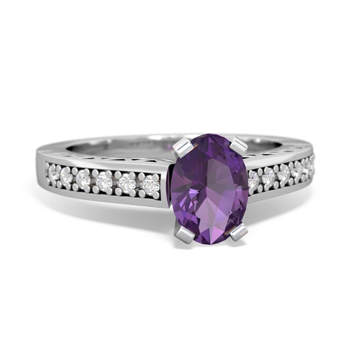 amethyst engagement ring