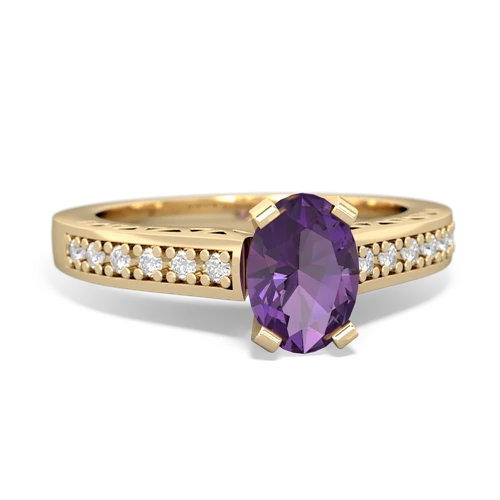 amethyst engagement ring