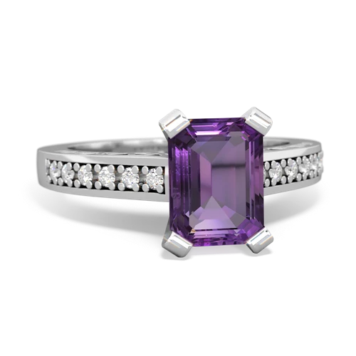 amethyst engagement ring