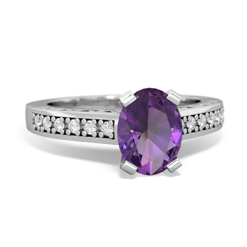 amethyst engagement ring