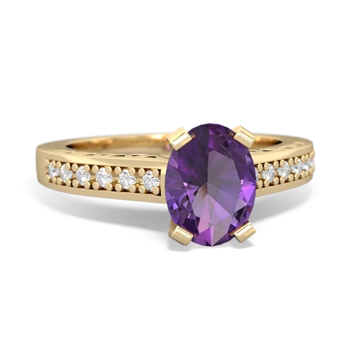 amethyst engagement ring