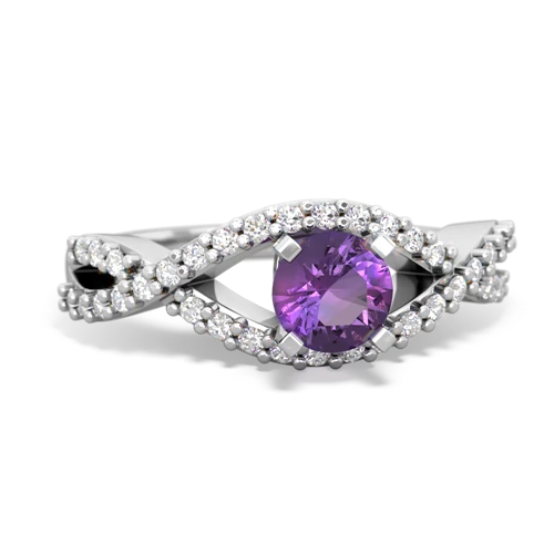 amethyst engagement ring