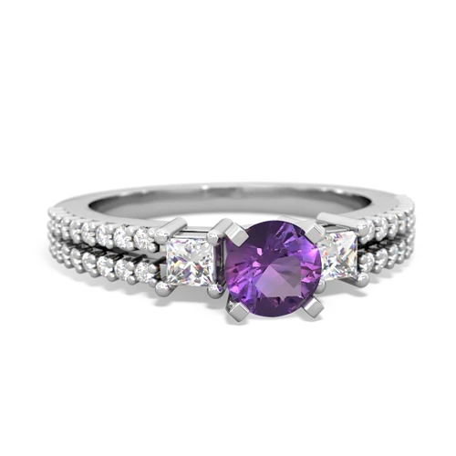 amethyst engagement ring