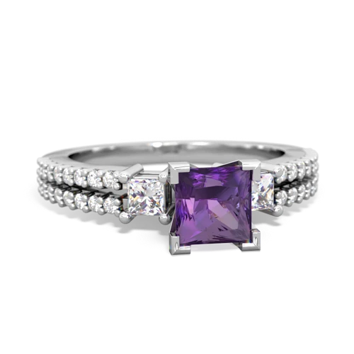 amethyst engagement ring