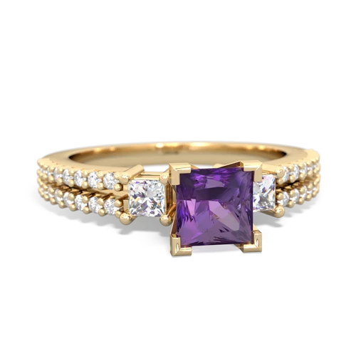 amethyst engagement ring