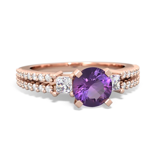 amethyst engagement ring