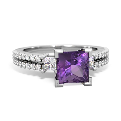 amethyst engagement ring