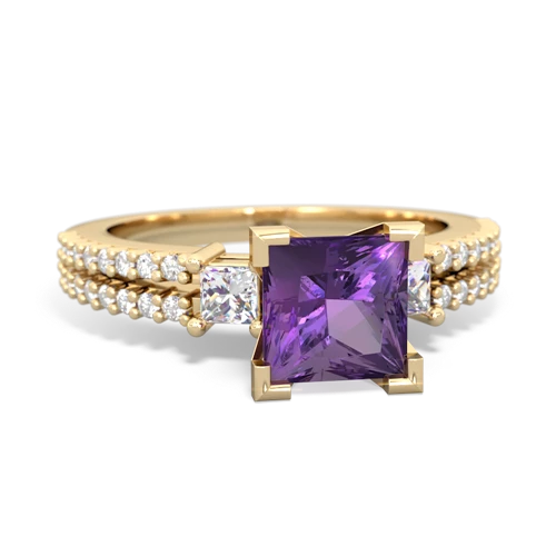 amethyst engagement ring