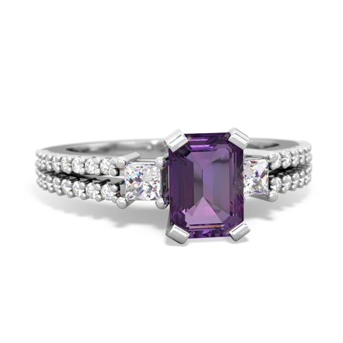 amethyst engagement ring