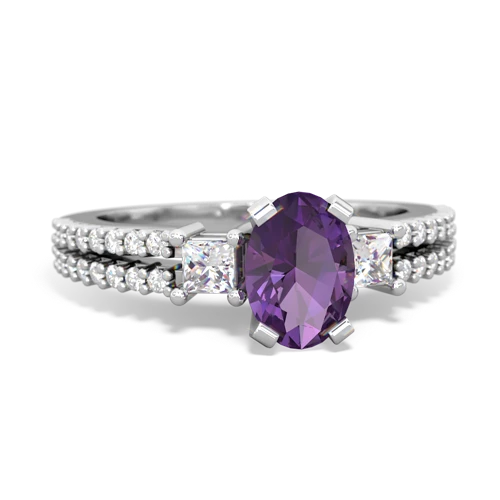 amethyst engagement ring