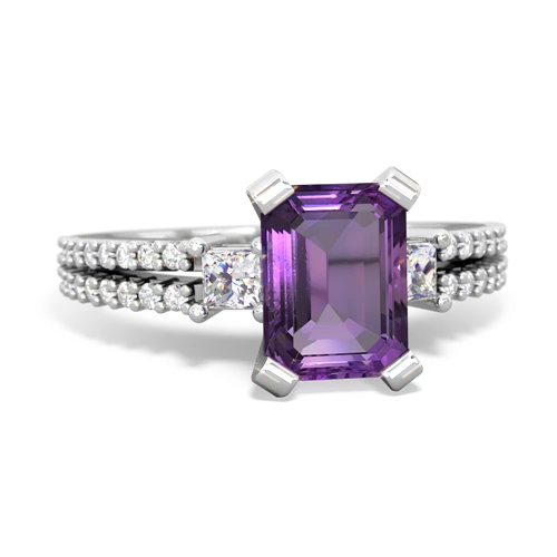 amethyst engagement ring