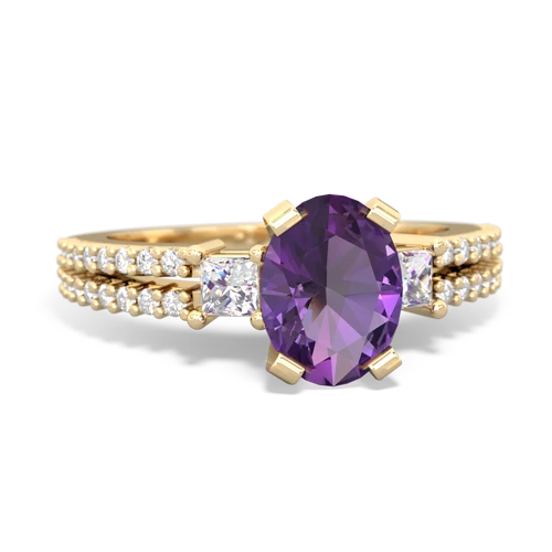 amethyst engagement ring