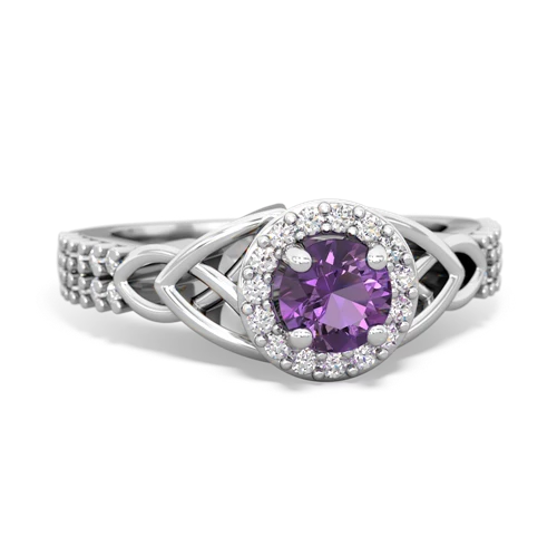 amethyst engagement ring