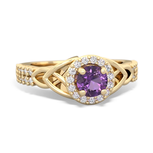 amethyst engagement ring