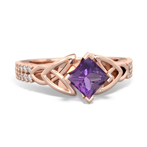 amethyst engagement ring