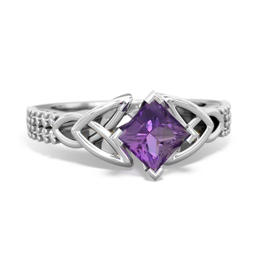 amethyst engagement ring