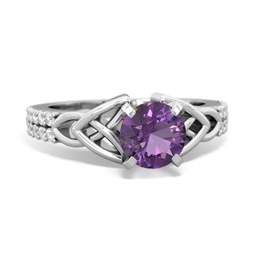 amethyst engagement ring