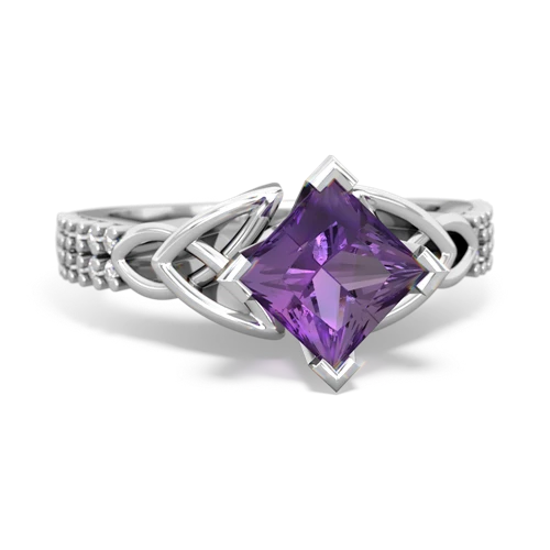 amethyst engagement ring