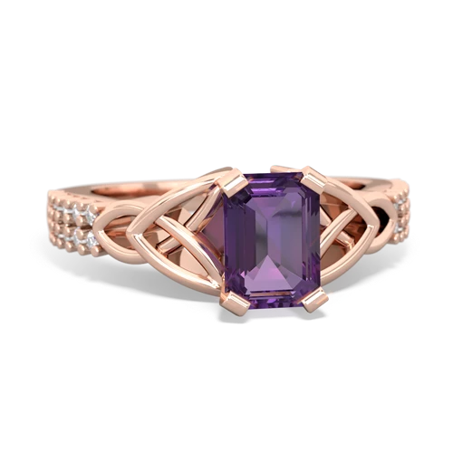 amethyst engagement ring