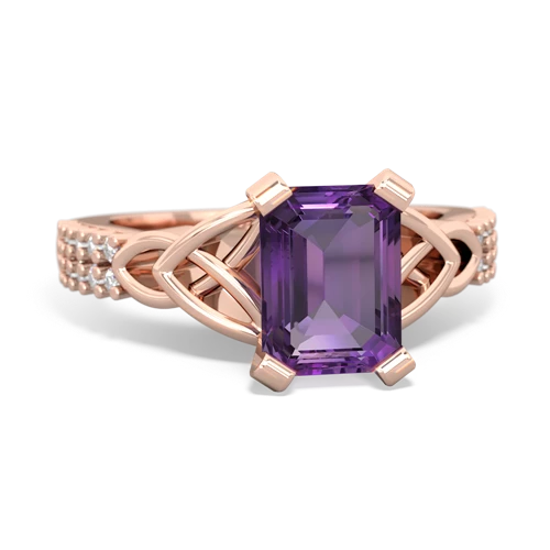 amethyst engagement ring