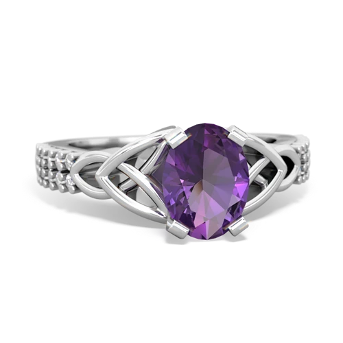 amethyst engagement ring