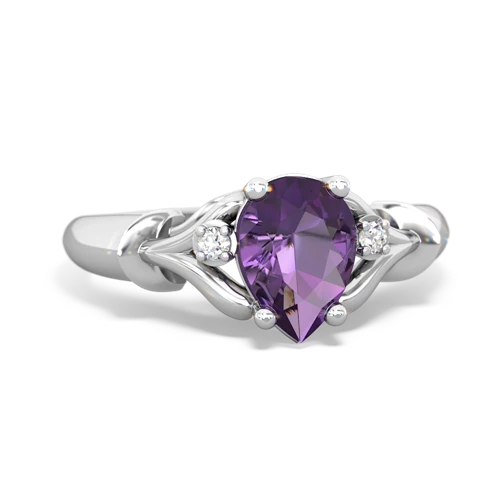 amethyst filligree ring