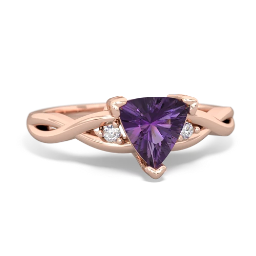 amethyst filligree ring