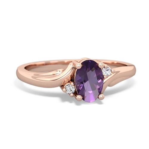 amethyst filligree ring