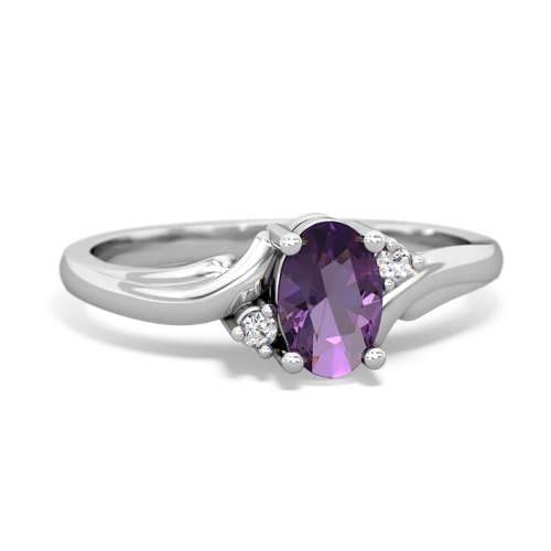 amethyst filligree ring