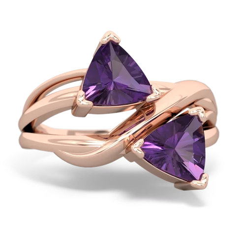 amethyst filligree ring