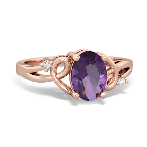 amethyst filligree ring