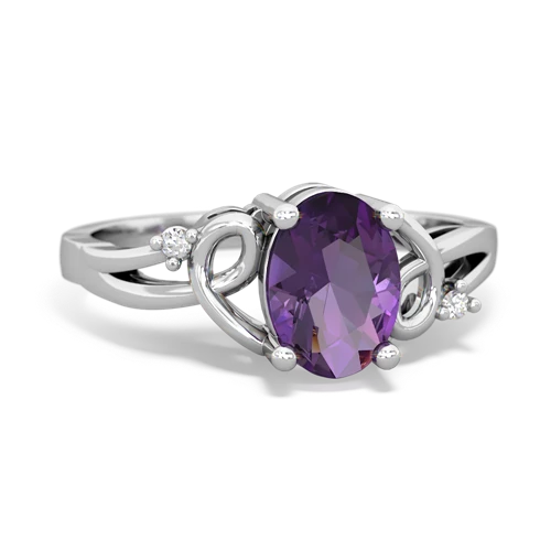 amethyst filligree ring