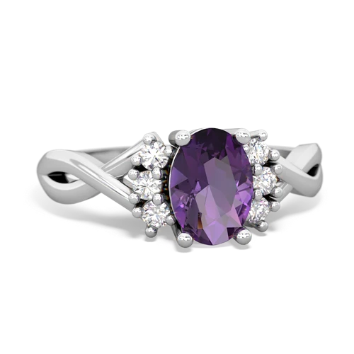 amethyst filligree ring