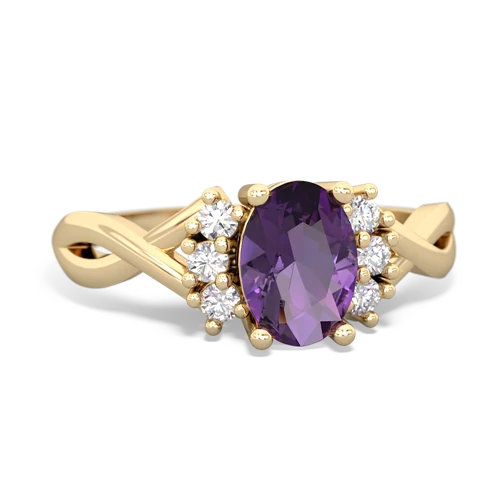 amethyst filligree ring