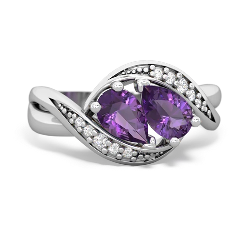 amethyst keepsake curls ring