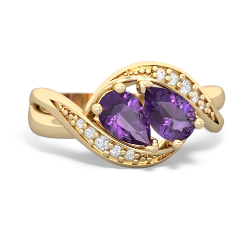 amethyst keepsake curls ring