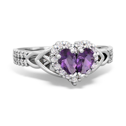 amethyst keepsake engagement ring