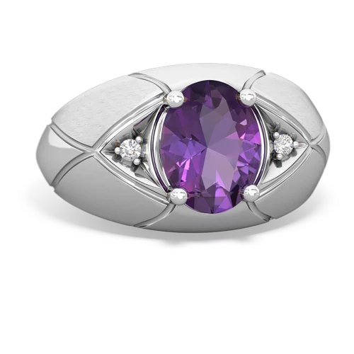 amethyst mens ring