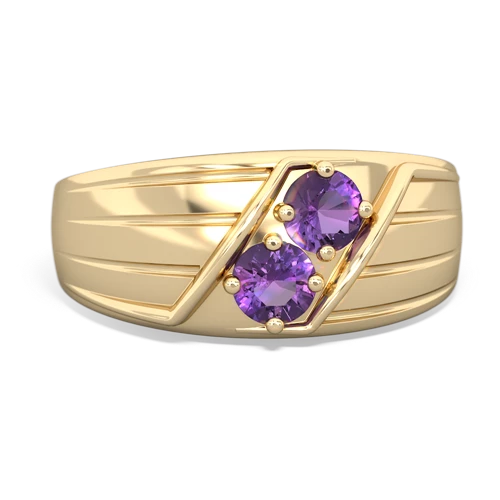 amethyst mens ring