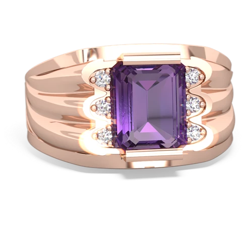 amethyst mens ring