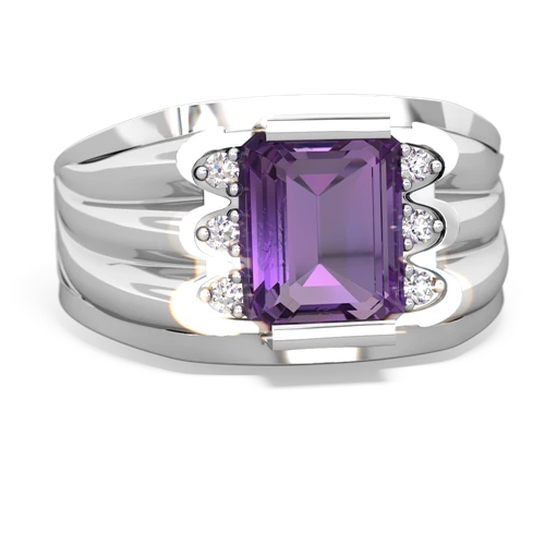 amethyst mens ring