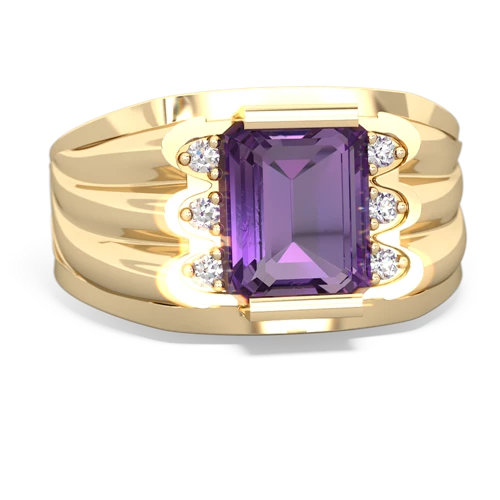 amethyst mens ring