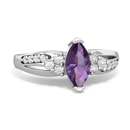 amethyst modern ring