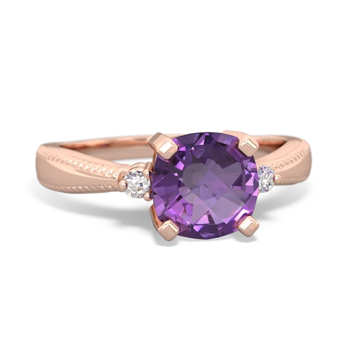 amethyst modern ring